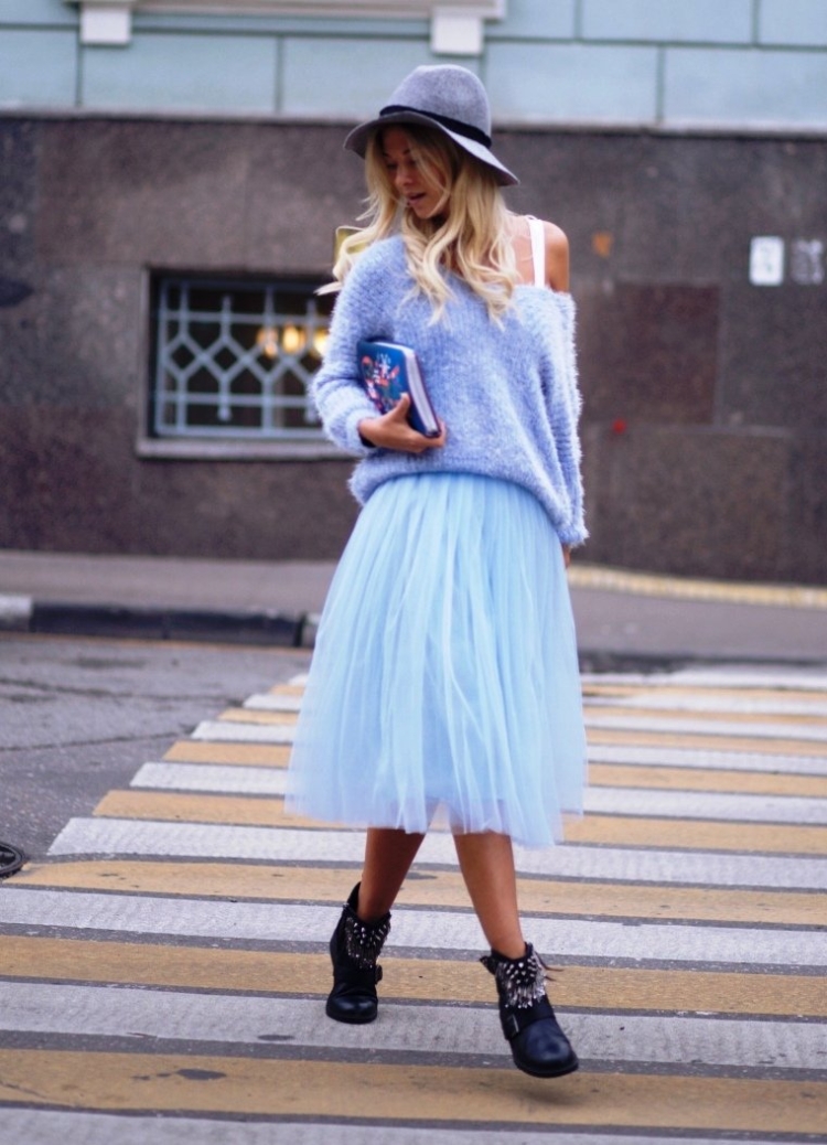 Образ с пышной юбкой