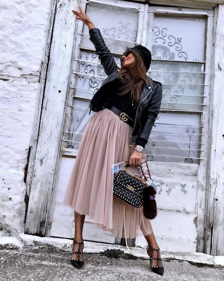 Юбка плиссированная фатиновая