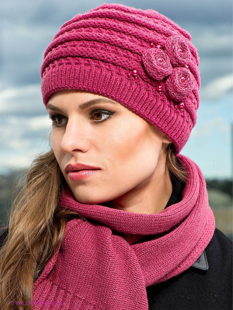 Вязаные шапки для женщин