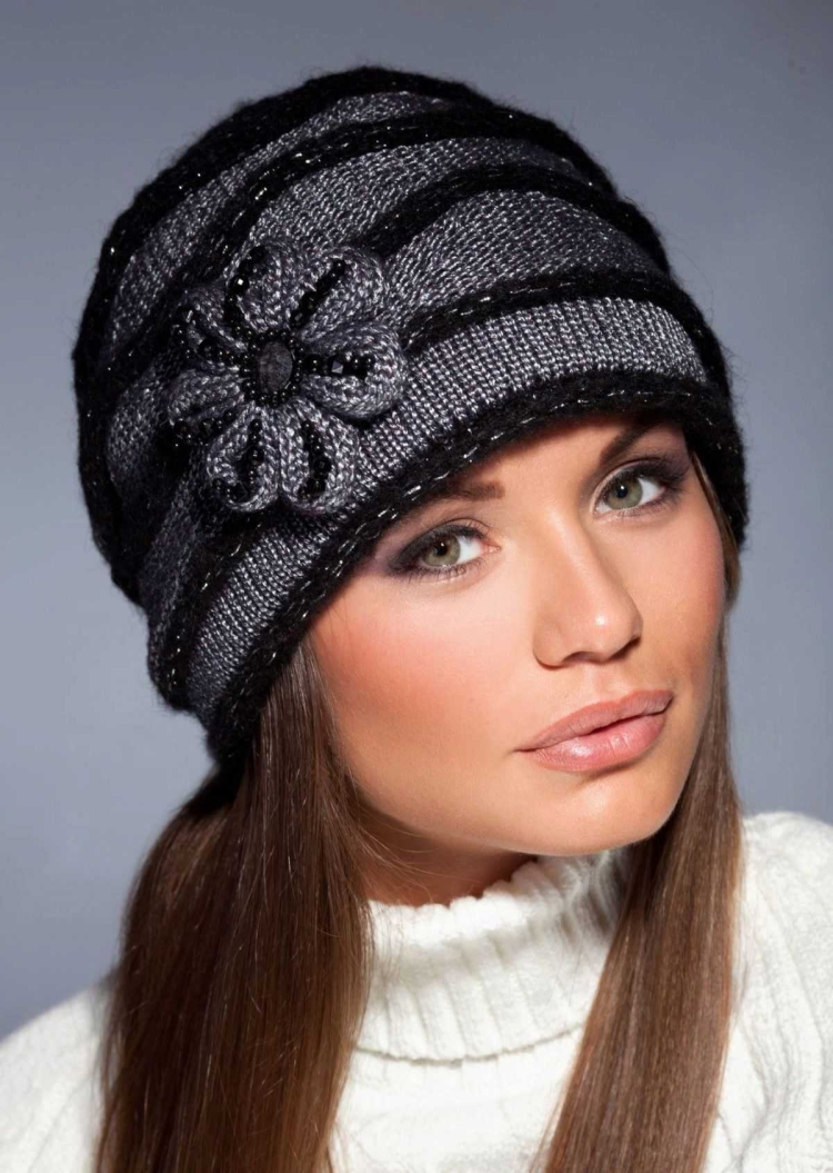 Вязаные шапки для женщин