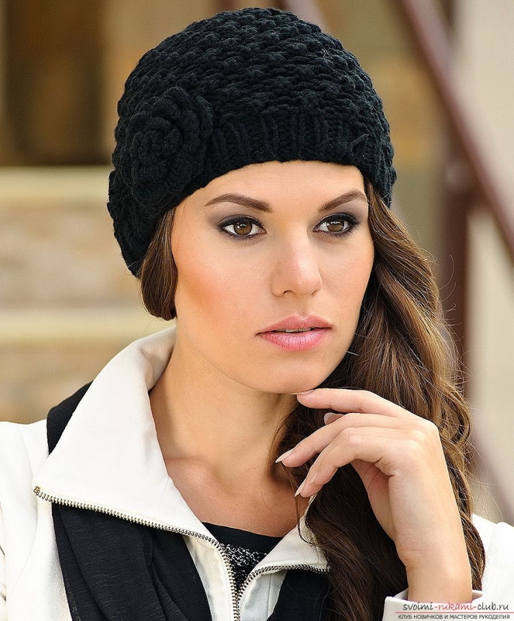 Элегантные вязаные шапки для женщин