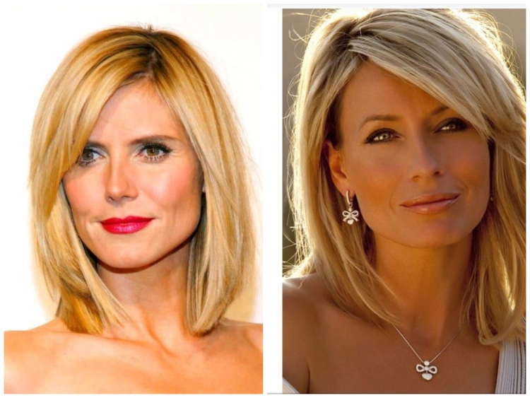 Стрижка на средние волосы квадратное лицо