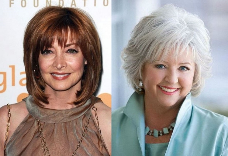 Стрижки на средние волосы для женщин после 50