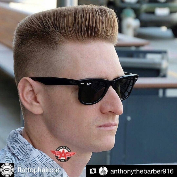 Флэттоп стрижка мужская
