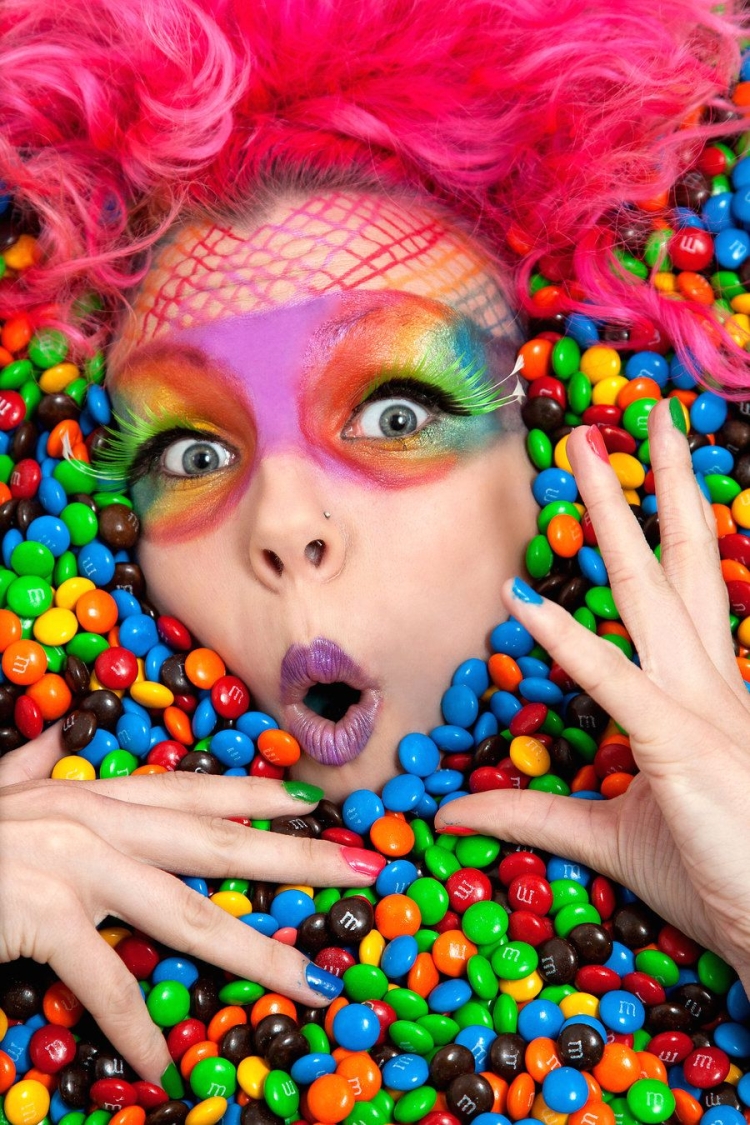Конфетный образ для фотосессии