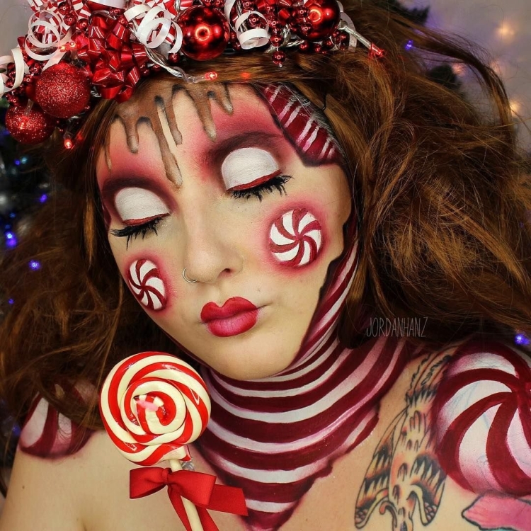 Грим на Рождество