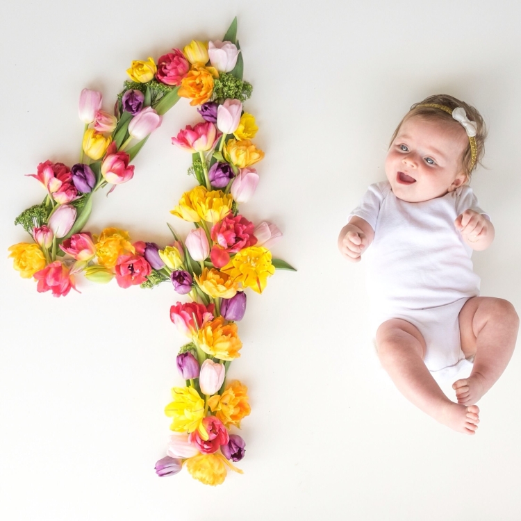 Фотосессия малыша 3 месяца