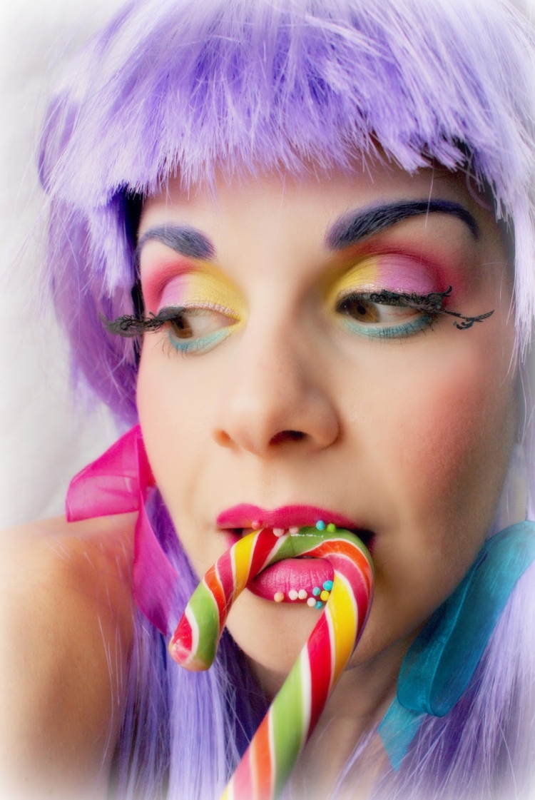 Новогодний макияж конфетка