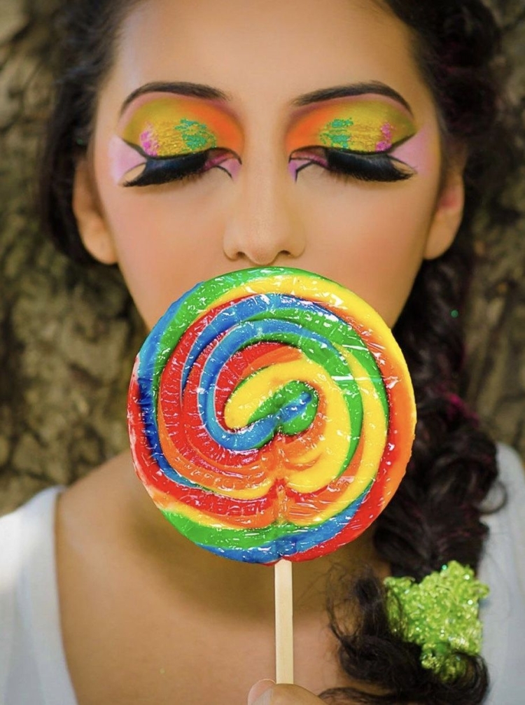 Конфетный макияж