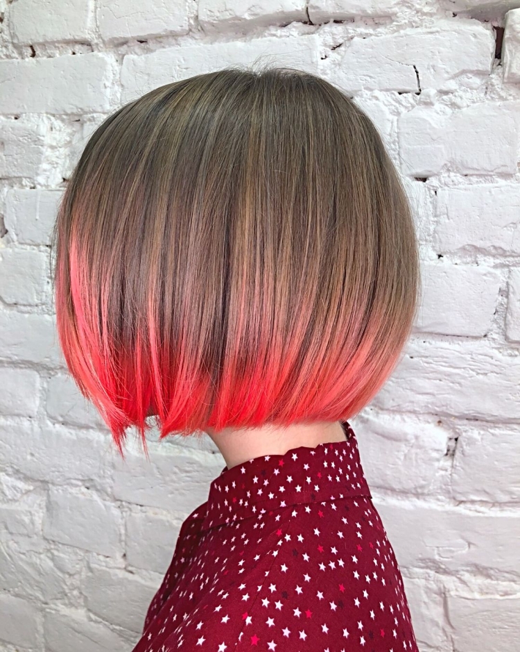 Окрашивание волос на каре