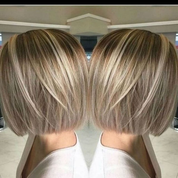 Блонд балаяж Боб