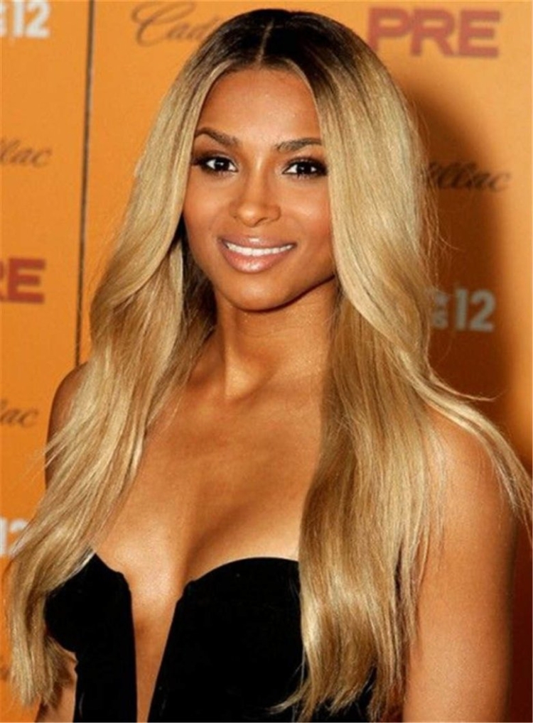 Сиара с длинными волосами