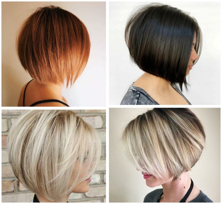 Боб каре сбоку