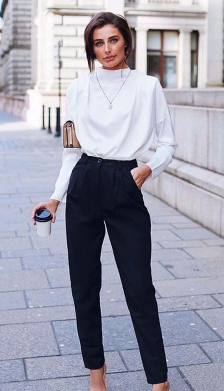 Деловой стиль с брюками женский образ
