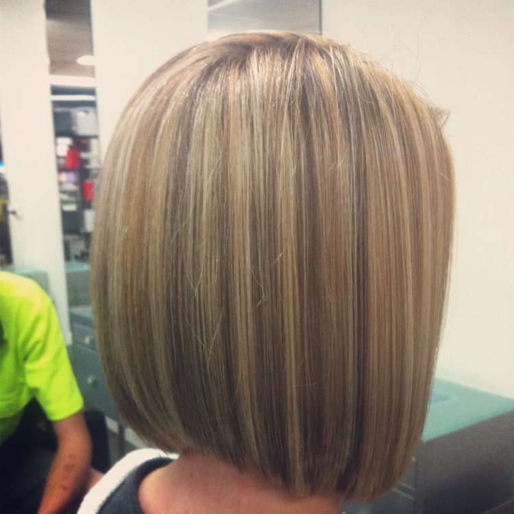 Мелирование волос на каре без челки