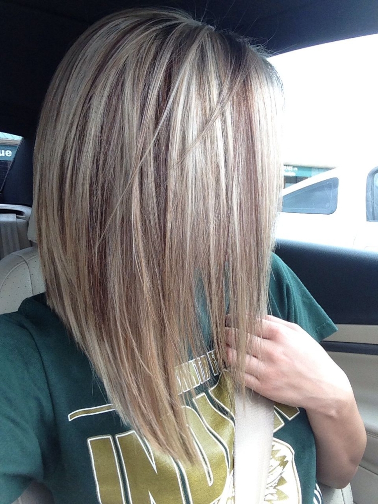 Мелирование Лонг Боб каре