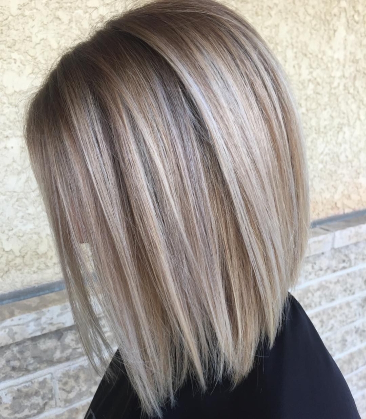 Каре мелирование на русые