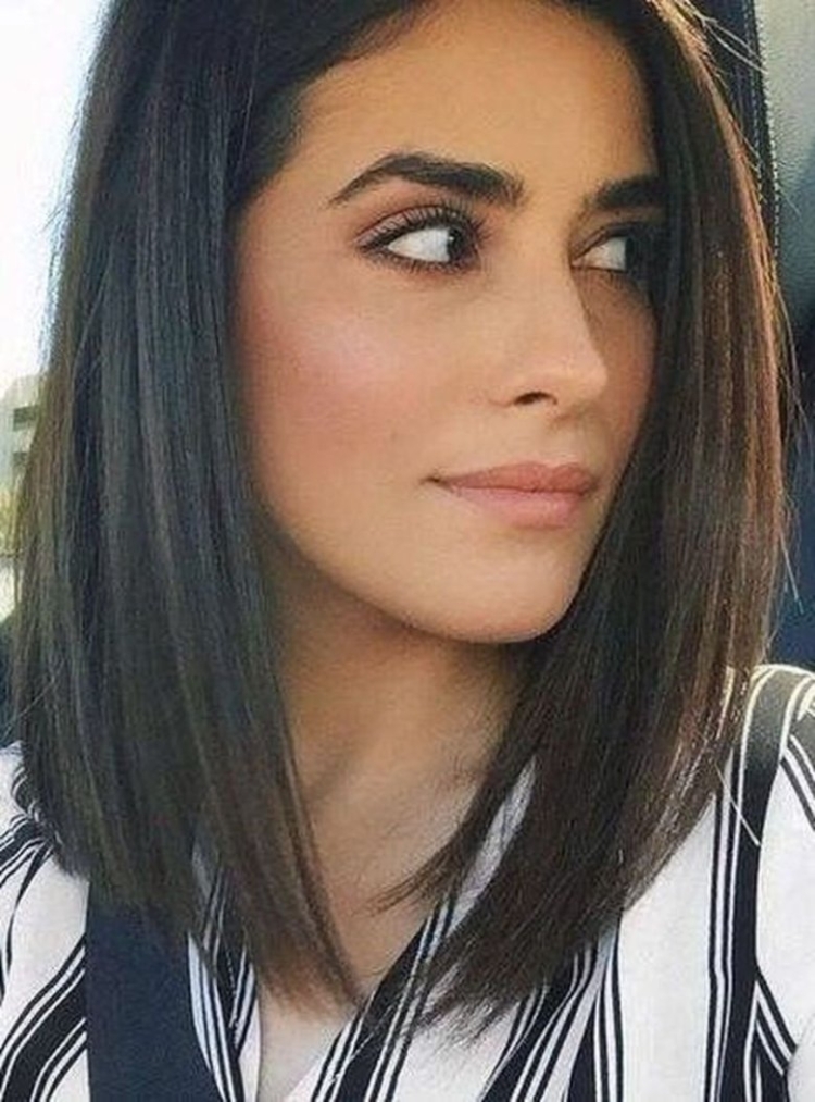 Удлиненное каре до ключицы