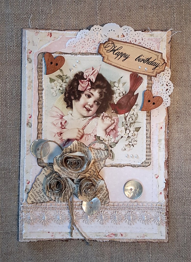 Винтажная открытка с юбилеем