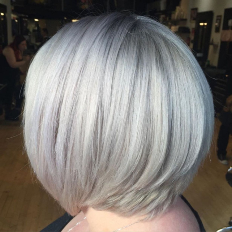 Холодный блонд на короткие волосы