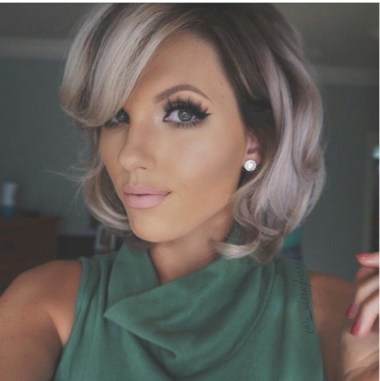 Блонд на короткие волосы с темными