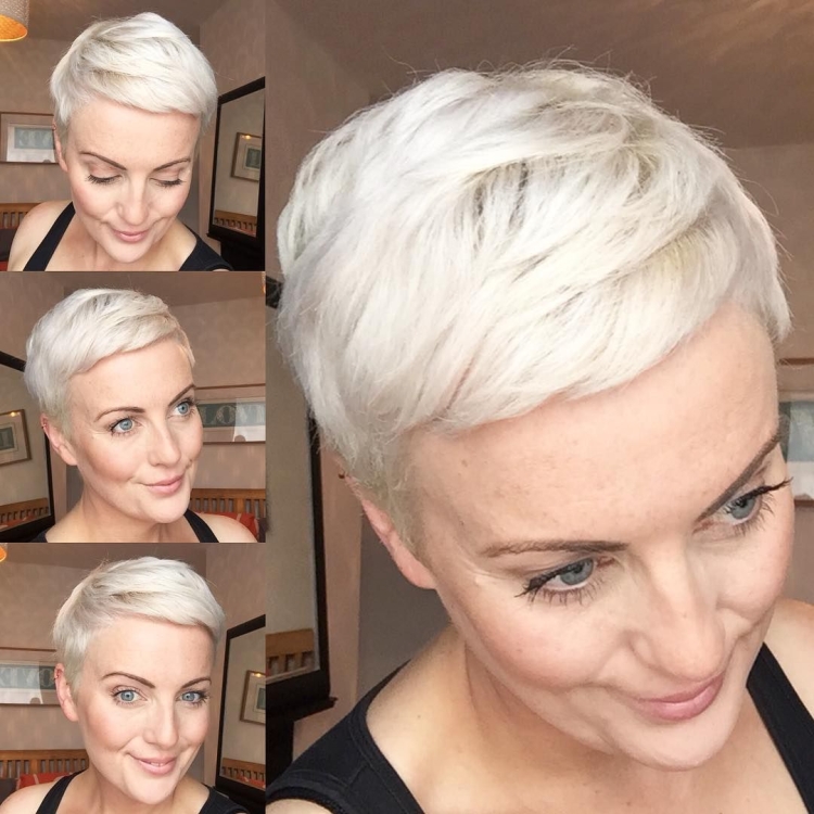 Жемчужный блонд Пикси