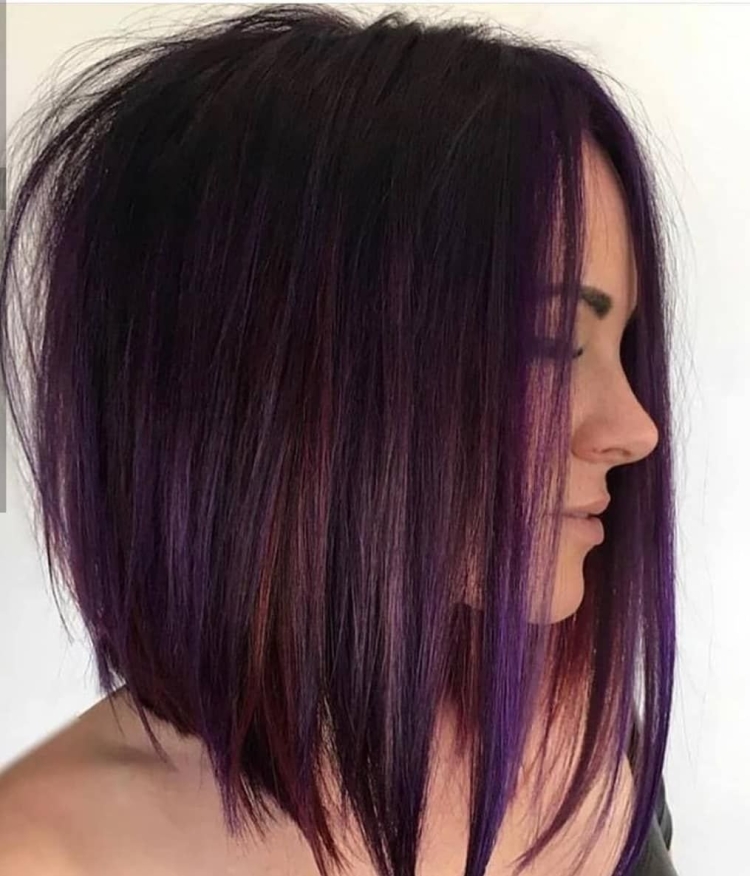 Лонг Боб бургунди