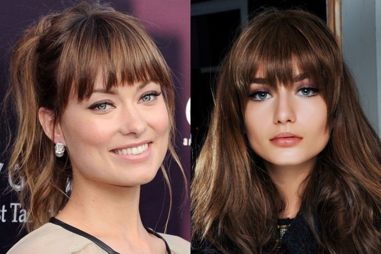 Овальная филированная челка короткая