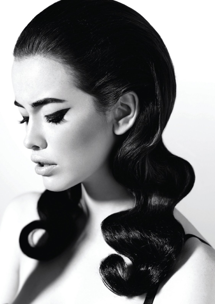 Ретро прически на длинные