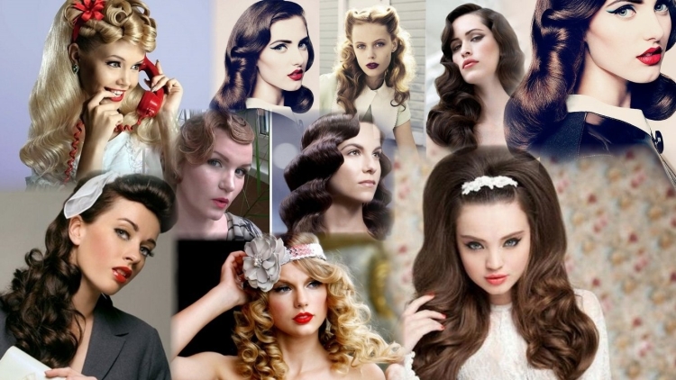 Причёски в стиле ретро на длинные волосы