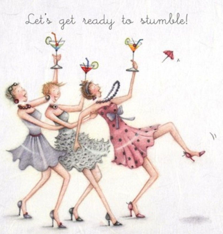 Смешные рисунки на др подруге