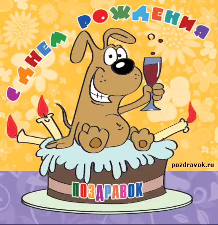 Анимированные открытки с днем рождения прикольные