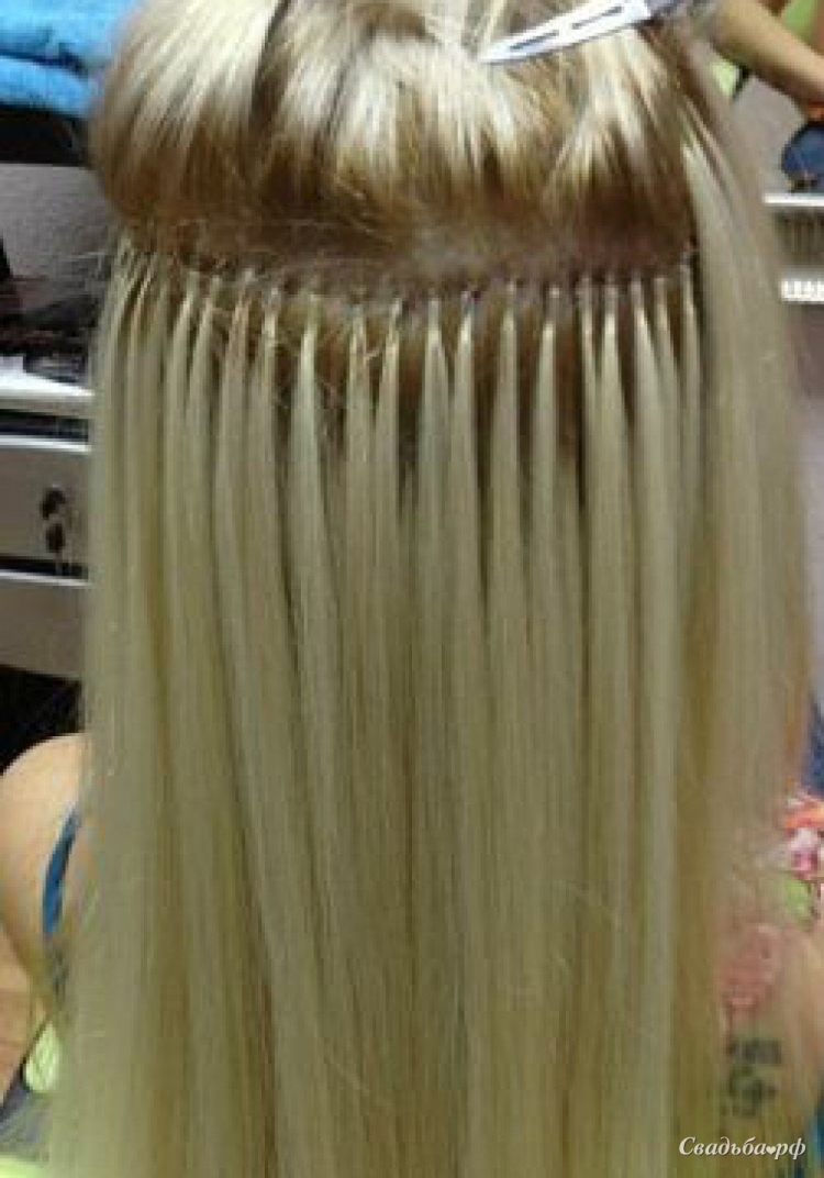 Наращивание волос прически