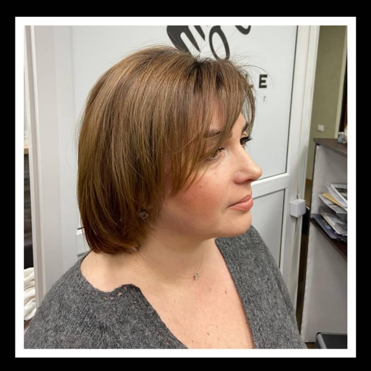 Стрижка для лица со вторым подбородком