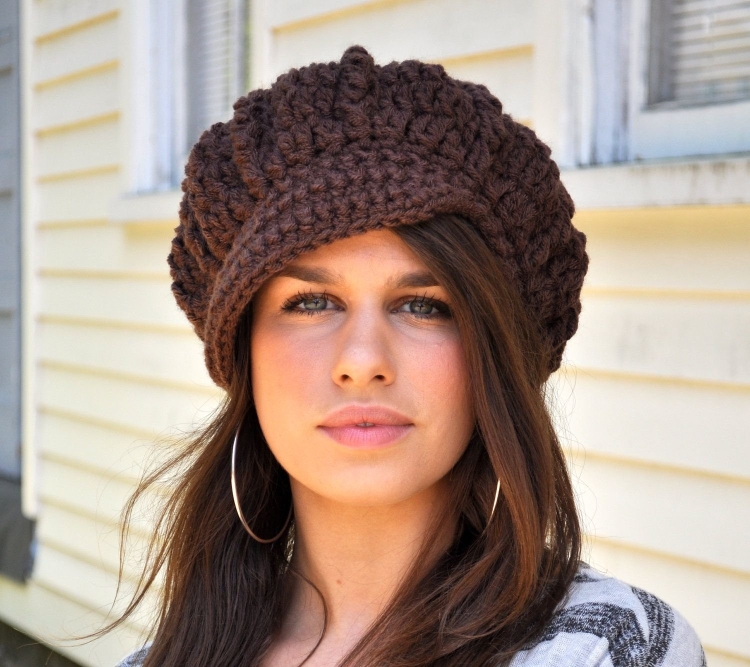 Кепка Гаврош вязаная