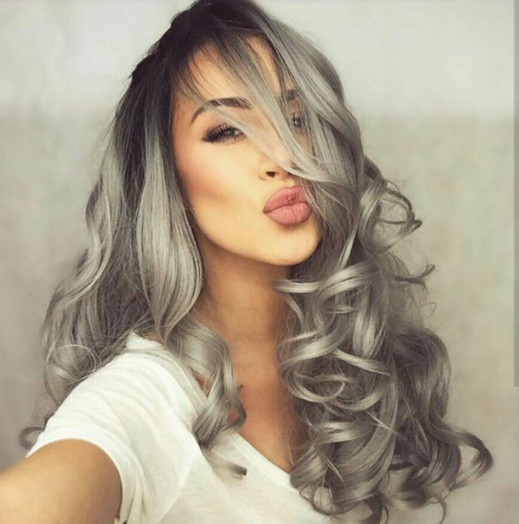 Пепельное окрашивание на длинные волосы