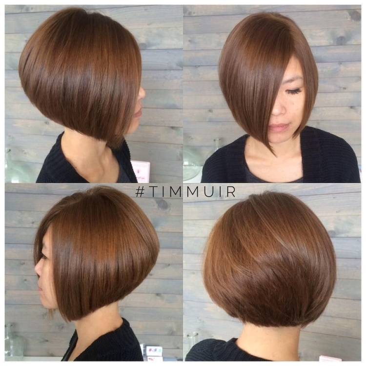 Каре с челкой вид сзади и спереди