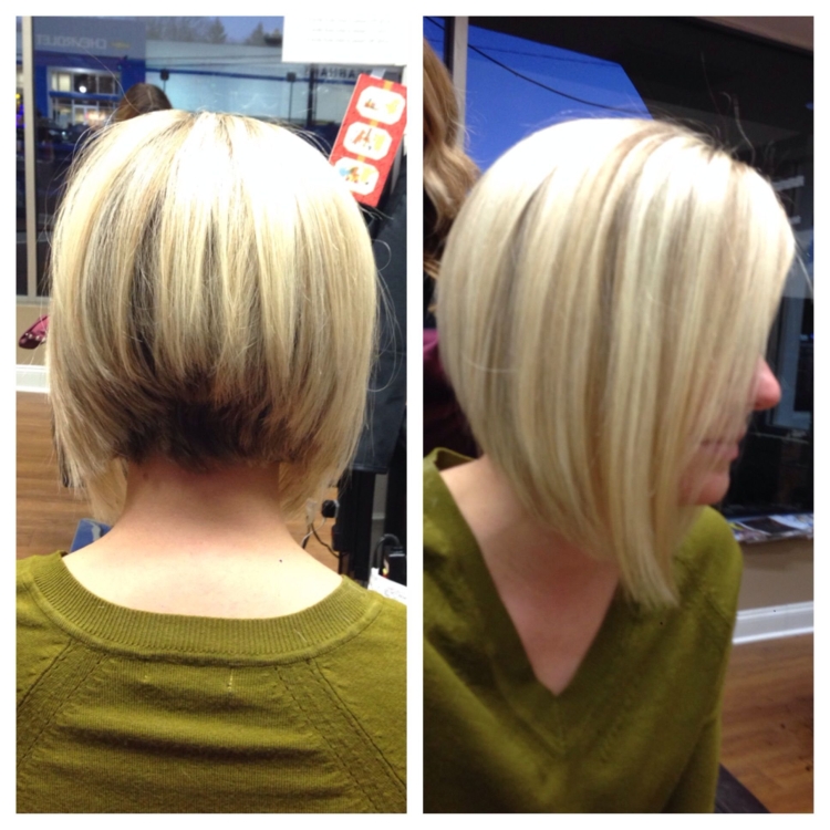 Стрижка каре на ножке с челкой до после