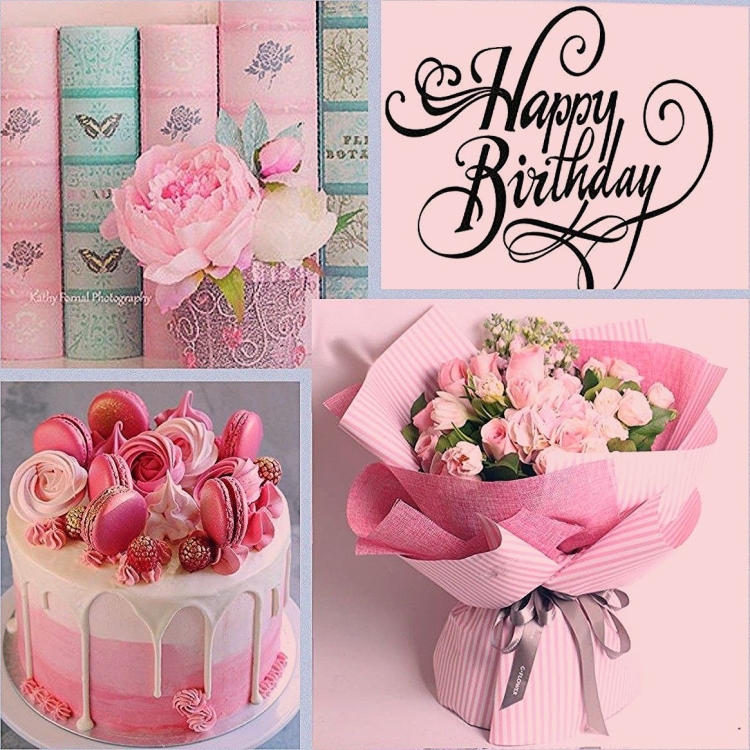 Открытки Happy Birthday цветы