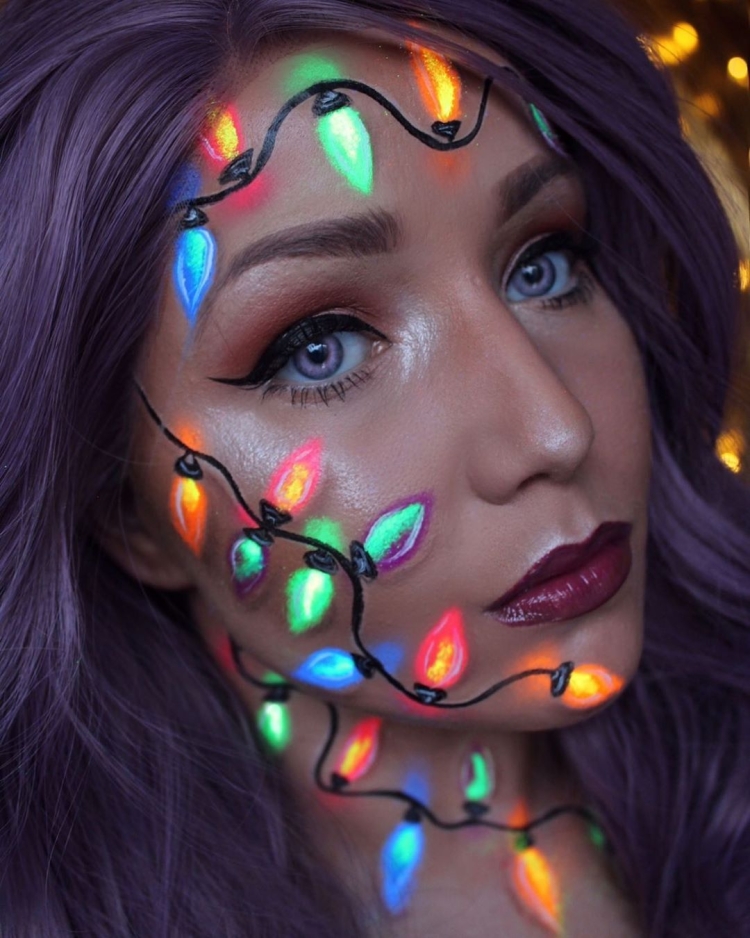 Необычный макияж на праздник