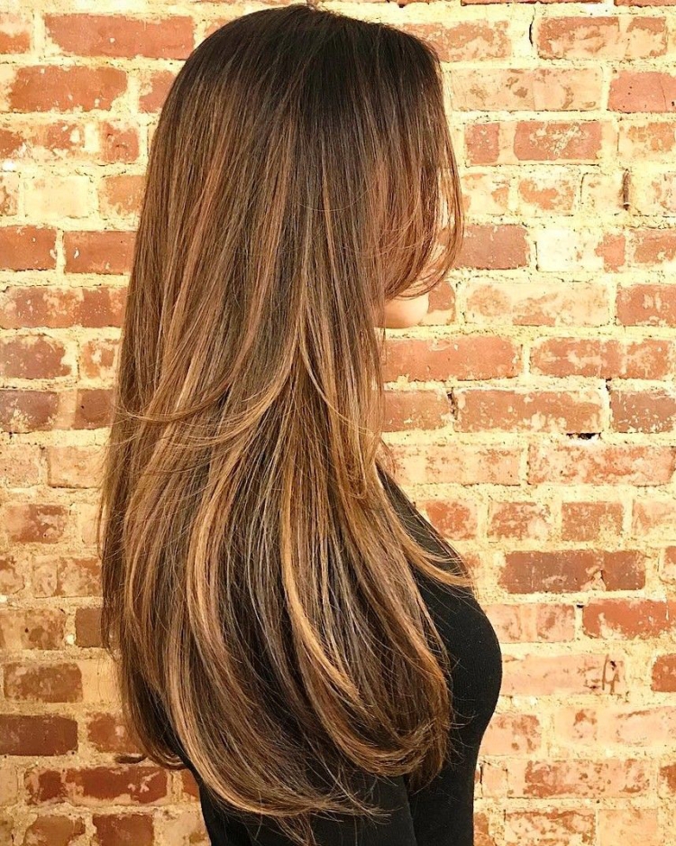 Стрижка длинный Каскад на длинные волосы