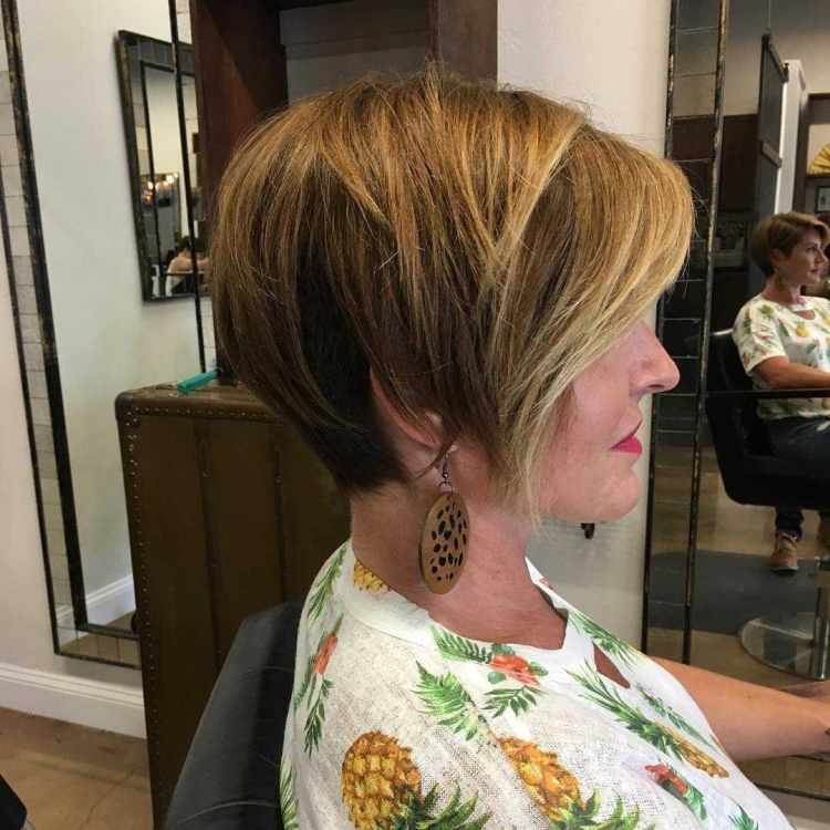 Стрижка Лонг Пикси Боб для женщин после 50