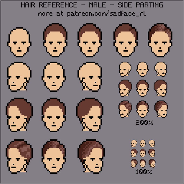 Пиксельные волосы