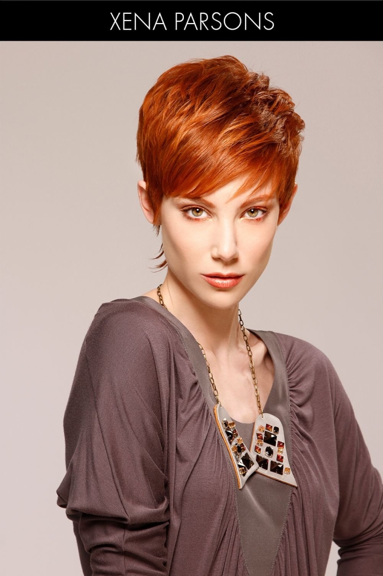 Стрижка Пикси рыжие волосы