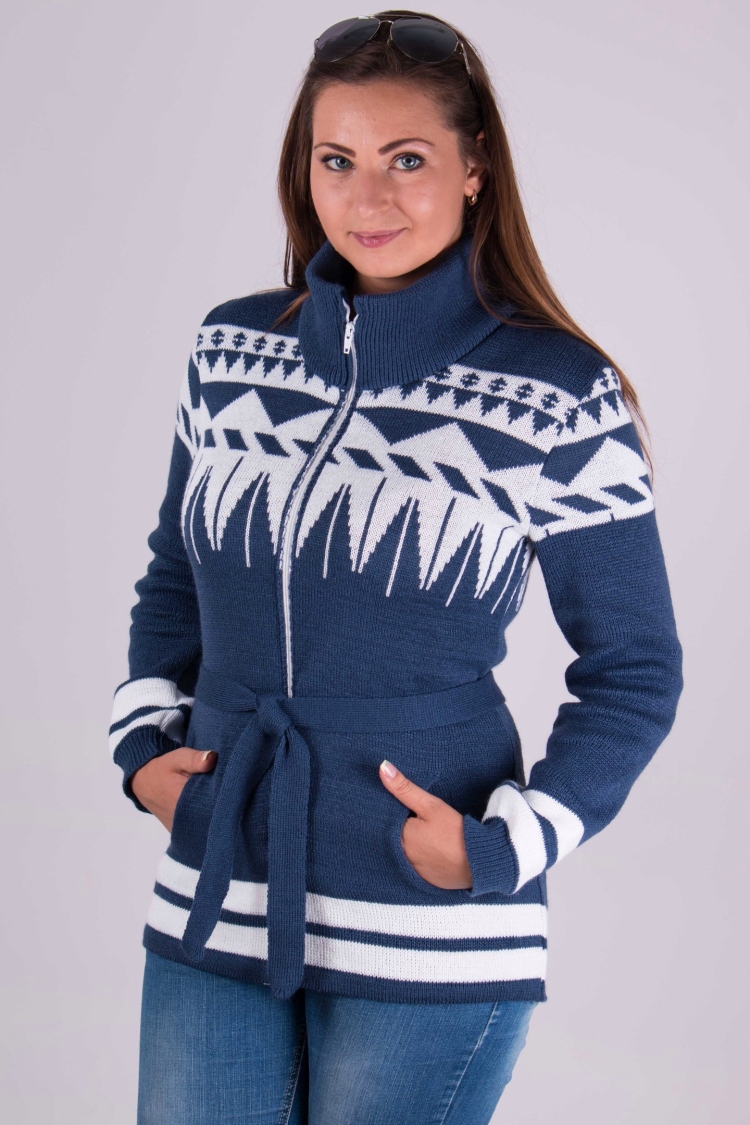 Кофта на молнии женская