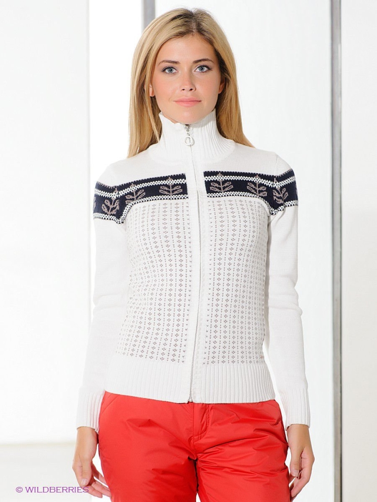 Свитер на молнии женский