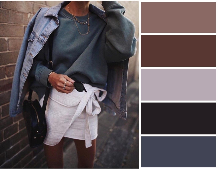 Цветовые сочетания в одежде