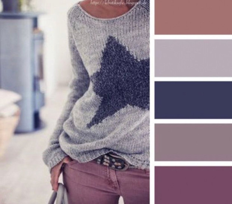 Сочетание серого цвета в одежде