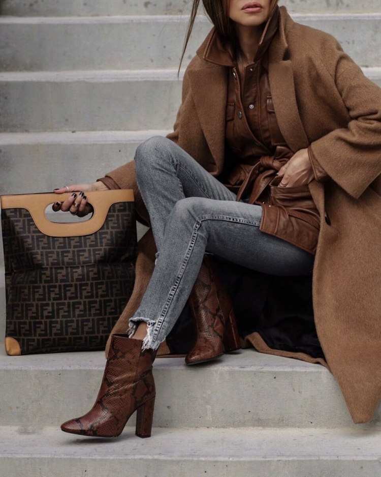 Образы в коричневых оттенках