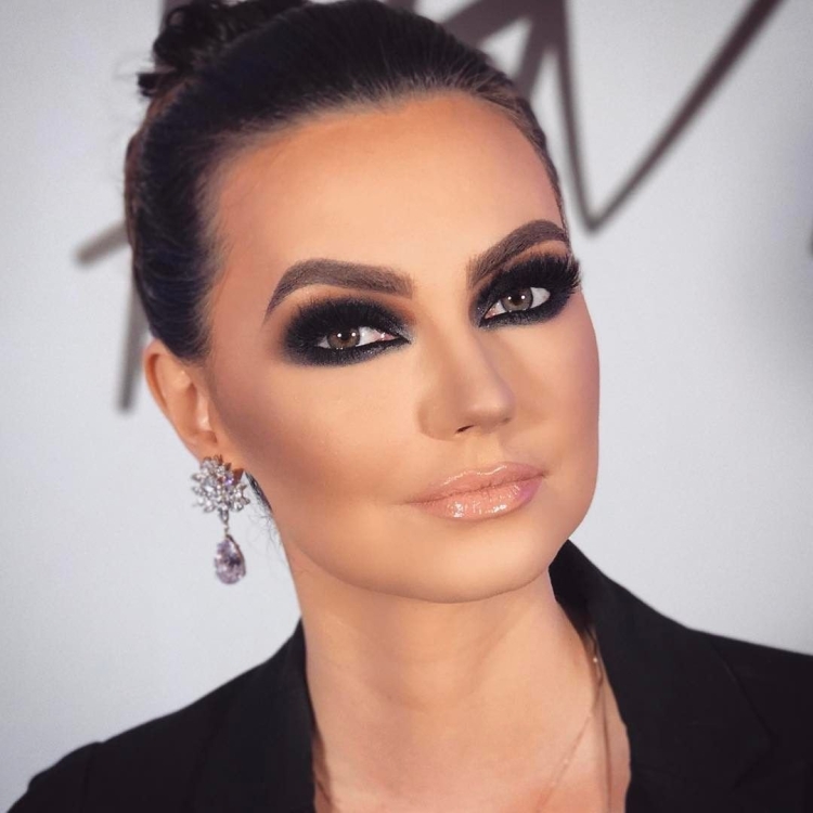 Макияж черный Смоки